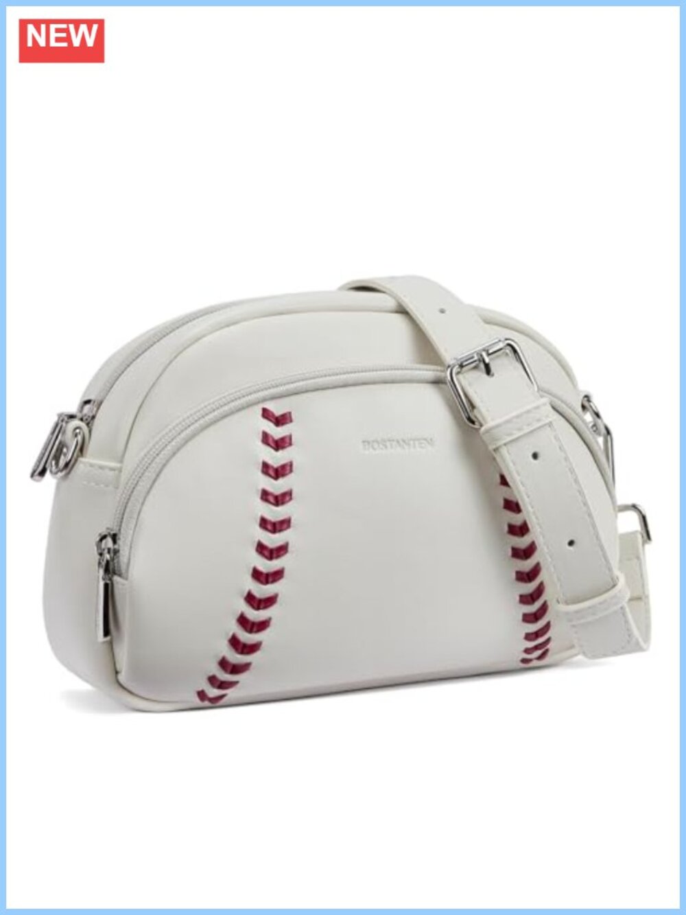 Baseball Crossbody Purse Vegan Leather Small Shoulder Bag